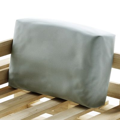 Coussin Palette Déhoussable Imperméable Angle BANANAIR 60 x 40 cm Gris clair