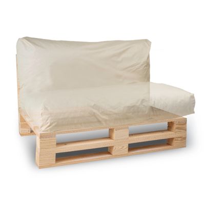 Coussin Palette Déhoussable Imperméable BANANAIR 120 x 60 cm Beige
