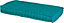 Coussin palette turquoise L.120 x l.60 x ep.15 cm