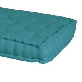 Coussin palette turquoise L.120 x l.60 x ep.15 cm