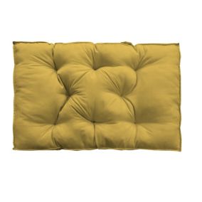 Coussin palette uni jaune ocre L.120 x l.80 x ep.10cm Ornami