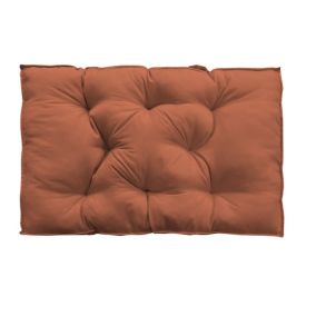 Coussin palette uni terracotta L.120 x l.80 x ep.10cm Ornami