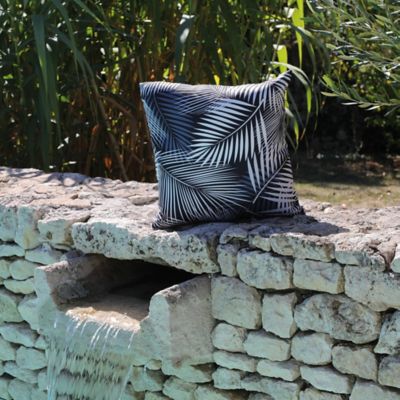 Coussin Palmier noir 45 x 45 cm Proloisirs