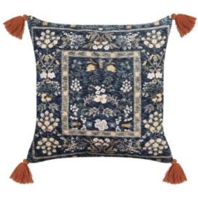 Coussin PANAX Velours 45 x 45 cm Multicolore Motif floral