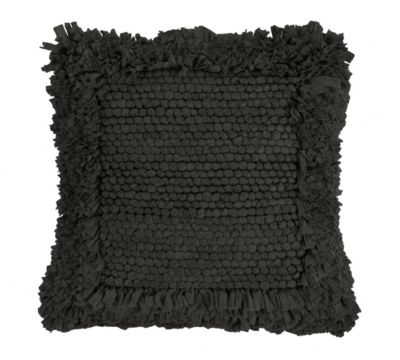 Coussin Paper black noir L.45 x l.45 x ep.3 cm Deco&Co
