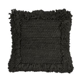 Coussin Paper black noir L.45 x l.45 x ep.3 cm Deco&Co
