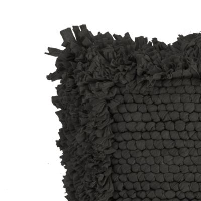 Coussin Paper black noir L.45 x l.45 x ep.3 cm Deco&Co