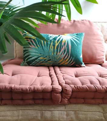 Coussin Peyo Norasia L.50 x l.30 cm vert