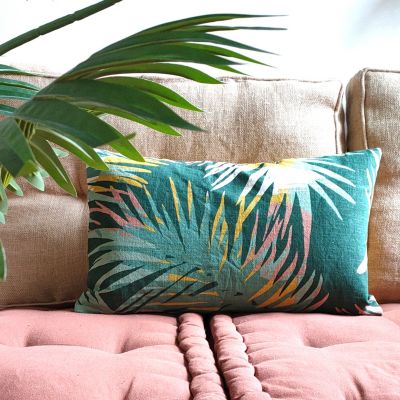 Coussin Peyo Norasia L.50 x l.30 cm vert