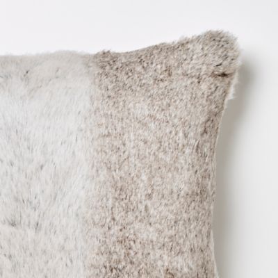 Coussin polyester Lolite gris L.45 x l.45 cm