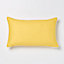 Coussin polyester Love jaune L.50 x l.30 cm