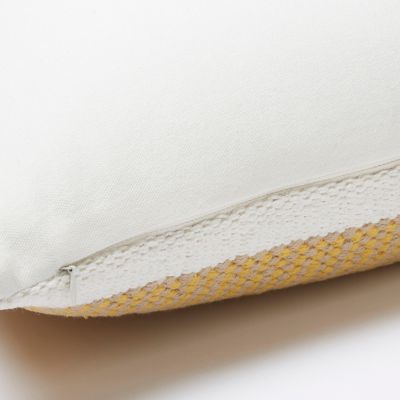 Coussin polyester Sagar jaune L.45 x l.45 cm