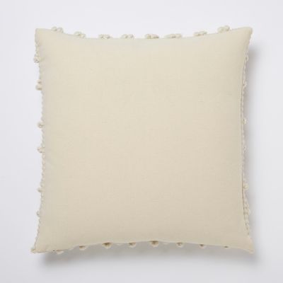Coussin Pondicherry blanc 50 x 50 cm