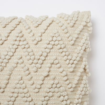 Coussin Pondicherry blanc 50 x 50 cm