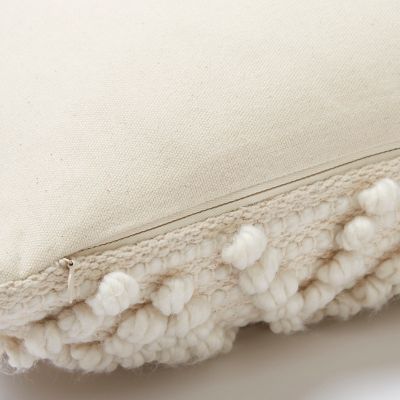 Coussin Pondicherry blanc 50 x 50 cm