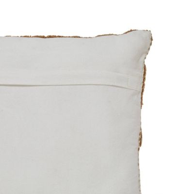 Coussin Poppy coton tufté lin 50x50cm - Atmosphera