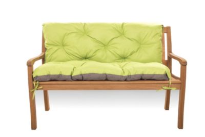 Coussin pour banc de jardin 120x50x50cm, coussin de banc de jardin Citron vert coussin de banc extérieur, coussin de balançoire