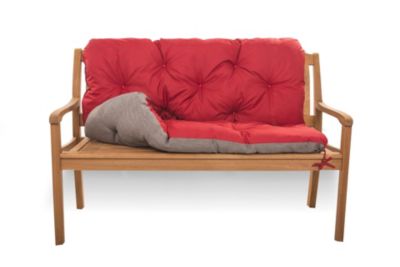 Coussin pour banc de jardin 120x60x50cm, coussin de banc de jardin Rouge coussin de banc extérieur, coussin de balançoire