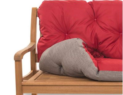 Coussin pour banc de jardin 120x60x50cm, coussin de banc de jardin Rouge coussin de banc extérieur, coussin de balançoire