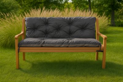 Coussin pour banc de jardin 120x60x60cm, coussin de banc de jardin Anthracite coussin de balançoire coussin de banc extérieur