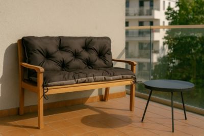 Coussin pour banc de jardin 120x60x60cm, coussin de banc de jardin Anthracite coussin de balançoire coussin de banc extérieur