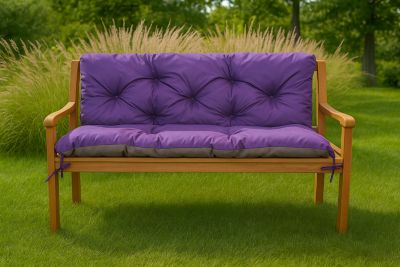 Coussin pour banc de jardin 120x60x60cm, coussin de banc de jardin Violet coussin de balançoire coussin de banc extérieur