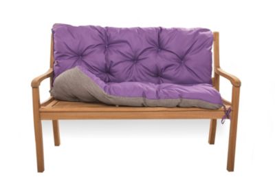 Coussin pour banc de jardin 120x60x60cm, coussin de banc de jardin Violet coussin de balançoire coussin de banc extérieur
