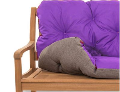Coussin pour banc de jardin 120x60x60cm, coussin de banc de jardin Violet coussin de balançoire coussin de banc extérieur