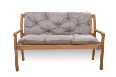 Coussin pour banc de jardin 140x60x50cm coussin de banc de jardin Gris coussin de balançoire coussin de banc extérieur