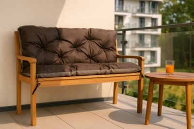Coussin pour banc de jardin 150x50x40cm coussin de banc de jardin Marron coussin de balançoire coussin de banc extérieur
