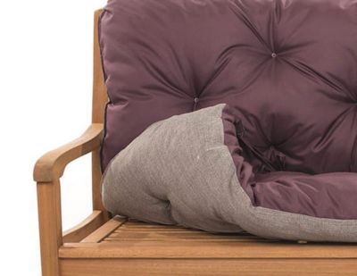 Coussin pour banc de jardin 150x50x40cm coussin de banc de jardin Marron coussin de balançoire coussin de banc extérieur