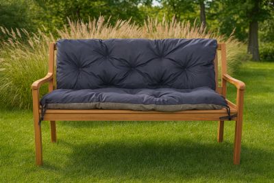 Coussin pour banc de jardin 150x50x50cm coussin de banc de jardin Bleu coussin de balançoire coussin de banc extérieur