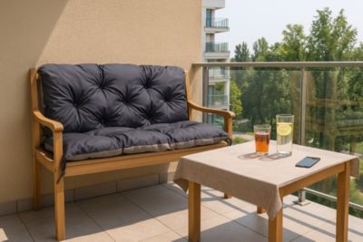 Coussin pour banc de jardin 150x50x50cm coussin de banc de jardin Bleu coussin de balançoire coussin de banc extérieur