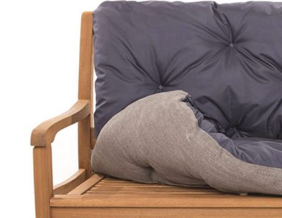 Coussin pour banc de jardin 150x50x50cm coussin de banc de jardin Bleu coussin de balançoire coussin de banc extérieur