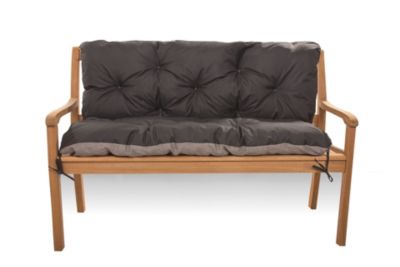 Coussin pour banc de jardin 160x60x50cm coussin de banc de jardin 3 places Noir coussin de balançoire coussin de banc extérieur