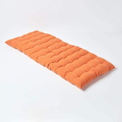 Coussin pour banc de jardin 2 places, terracotta - HOMESCAPES