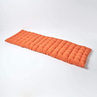 Coussin pour banc de jardin 3 places, terracotta - HOMESCAPES