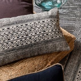 Coussin rectangle imprimé Africa L.50 x l.30cm Deco&co