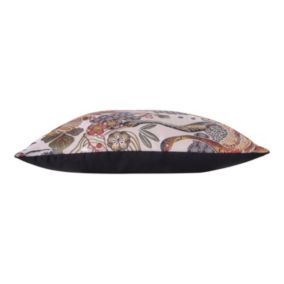 Coussin rectangulaire à fleurs 60 x 45 cm