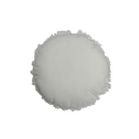 Coussin rond en coton blanc 47x47cm