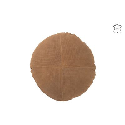 Pouf Coffre De Rangement Pliant En Simili Cuir Coloris Marron Chocolat - Longueur 38 X Profondeur 38 X Hauteur 38 Cm
