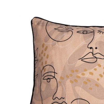 Coussin Sculpt visage nude L.50 x l.30 x ep.3 cm Deco&co