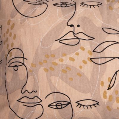 Coussin Sculpt visage nude L.50 x l.30 x ep.3 cm Deco&co