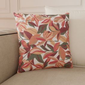 Coussin Seoni fleuri multicouleurs L.45 x l.45cm GoodHome