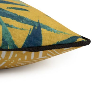 Coussin slub Nagisa jaune JBY Creation L.50 x l.30 cm