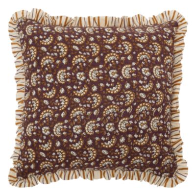 Coussin style Hindi (46x46 cm - Violet)