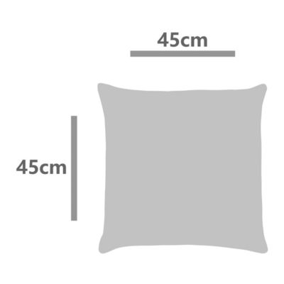 Coussin Tohono GoodHome bleu marine L.45 x l.45 x ep.80 cm