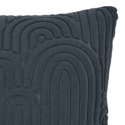 Coussin Tohono GoodHome bleu marine L.45 x l.45 x ep.80 cm
