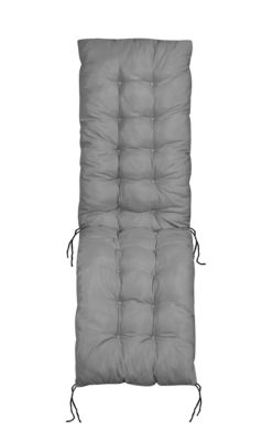 Coussin transat AIO FACTORY 165x50 cm gris imperméable