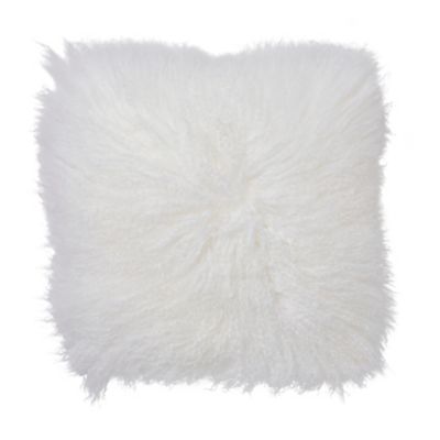 Coussin uni 45 x 45 cm GoodHome blanc